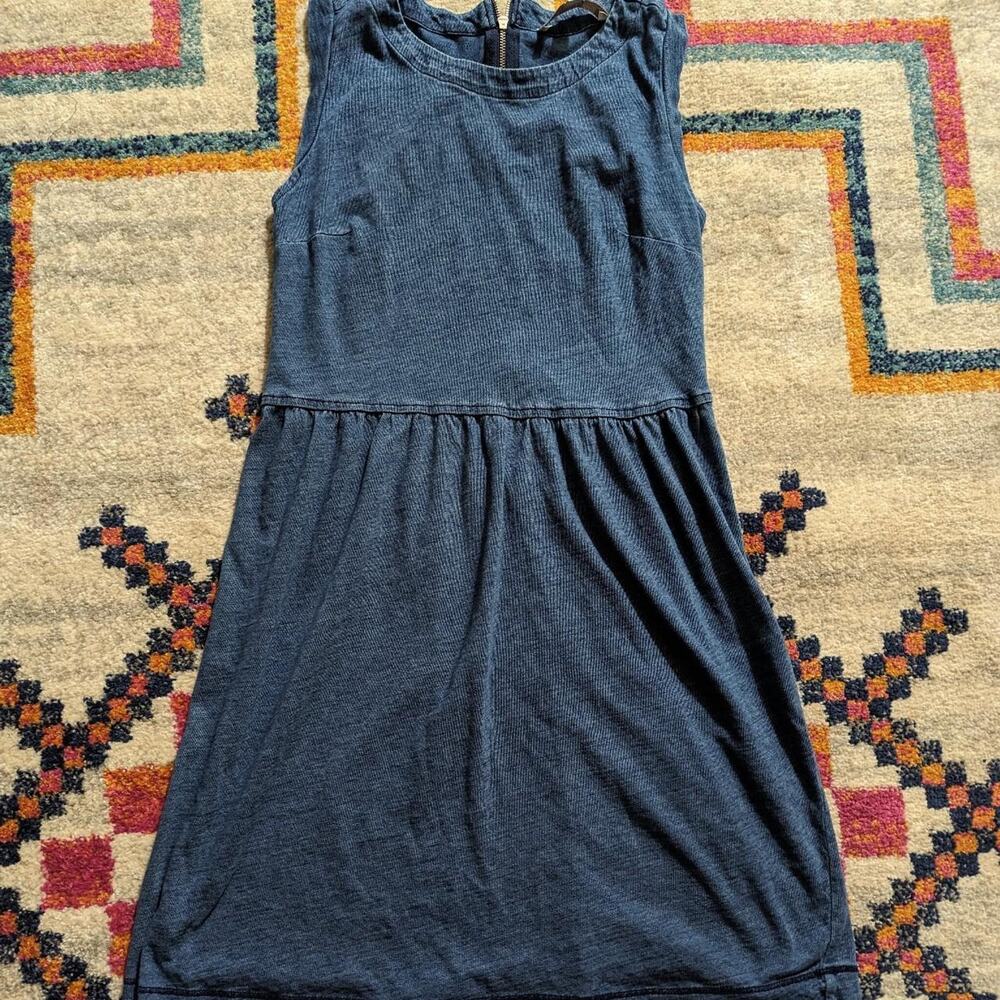 Ann Taylor Loft Blue Skater Dress